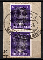 1946 6pf Dobeln, Germany Local Post, Pair (Mi. 1 a, Canceled, CV $160)
