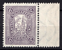 1946 6+24pf Aschaffenburg, Germany Local Post (Mi. I A y, Unofficial Issue, Margin, MNH)