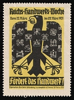 1931 For the Reich Crafts Week, 'Promote the Craft!', Propaganda, Germany (MNH)