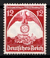 1935 Third Reich, Germany (Mi. 587 Y, CV $780, MNH)