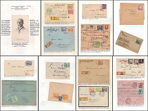 1919-25 Czechoslovakia, Collection of Rare and Valuable Covers and Postal Receipt Cards