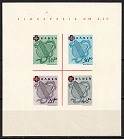 1949 Baden, French Zone of Occupation, Germany, Souvenir Sheet (CV $180, MNH)