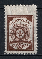 1919 35k Latvia (REBOUND Perforation, Print Error)