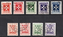 1934 Rhodes, Aegean Islands, Italian Colony (Full Set, Canceled, CV $30)