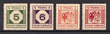 1945 Gorlitz, Local Mail, Soviet Russian Zone of Occupation, Germany (Grey Paper, Smooth Gum, Signed, Full Set, CV $50, MNH)