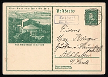 1934 'The festival theater in Bayreuth', Propaganda Postal stationery, Third Reich Nazi Germany