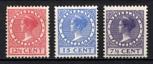 1924-25 Netherlands (Mi. 155 A - 156 A, 180 A, CV $40)