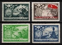1944 Cities - Heroes of the Word War II, Soviet Union, USSR, Russia (Full Set, MNH)
