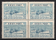 1938 Estonia, Block of Four (Full Set, CV $20, MNH)