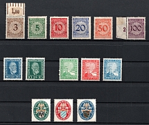 1923-25 Weimar Republic, Germany (Full Sets, CV $50)
