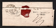 1836 Cover from Brody to Grenoble, France