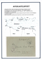 1942 (4 Oct) Germany, German Field post in Africa, cover from Field post № 17792 (Tripoli area) to Field post № 39851 (Bir Hacheim area), Letters within the North African combat area RARE.