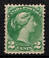 1870-90 2c Canada (SG 77, CV $120, MNH)