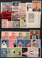 Worldwide, Stock of Cinderellas, Non-Postal Stamps, Labels, Advertising, Charity, Propaganda (#159B)