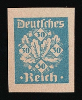 1920-21 30pf German Reich, Germany (Essay, Signed)