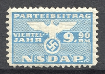 Cinderella `NSDAP` membership fee 9,90 Rm
