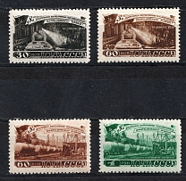 1948 Five-Year Plan in Four Years Oil Production, Soviet Union USSR (Full Set, MNH)