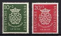 1950 German Federal Republic, Germany (Mi. 121 - 122, Full Set, CV $190, MNH)