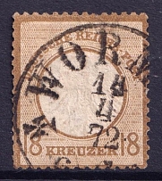1872 18kr German Empire, Small Breast Plate, Germany (Mi. 11, Canceled, CV $650)