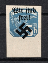 1939 5h Moravia-Ostrava Bohemia and Moravia, Germany Local Issue (Signed, CV $70, MNH)