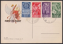 1946 Barletta - Trani, Polish II Corps in Italy, 'First to Fight', Poland, DP Camp, Displaced Persons Camp, Postcard (Wilhelm 9 - 12, Full Set)