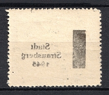 1945 20pf Strausberg, Local Mail, Soviet Russian Zone of Occupation, Germany (OFFSET, Print Error)