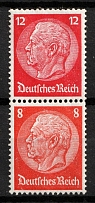 1933 Third Reich, Germany, Se-tenant, Zusammendrucke (Mi. S 110, CV $40)