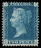 1858 2p Great Britain (SG 47, CV $560)
