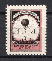 1926 Balloon Post Mail, Poland (Perforated, Full Set)