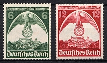 1935 Third Reich, Germany (Mi. 586 - 587, Full Set, CV $30, MNH)