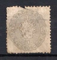 1863-67 5N Saxony, Germany (Canceled, CV $200)