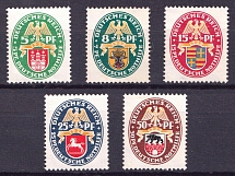 1928 Weimar Republic, Germany (Mi. 425 - 429, Full Set, CV $310, MNH)