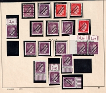1945 Meissen, Germany Local Post, Stock of Stamps (Varieties)