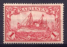 1901 1m Mariana Islands, German Colonies, Kaiser’s Yacht, Germany (Mi. 16)