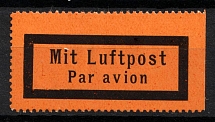 Germany Airmail Label