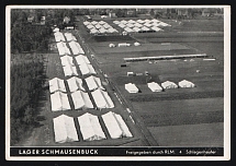 1935 'Lager Schmausenbuck Released By Rlm. 4 Schlagenhaufer', Propaganda Postcard, Third Reich Nazi Germany