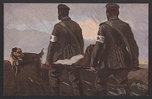 'The Medical Dog in the Field', Oldenburg, Postcard, Propaganda Card, Third Reich WWII, Germany Propaganda, Germany