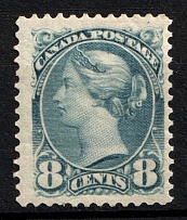 1870-90 8c Canada (SG 117, CV $250)
