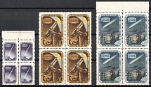 1957 International Geophysical Year, Soviet Union USSR, Blocks of Four (Full Set)