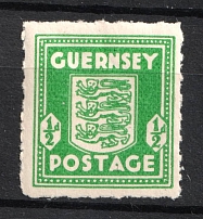 1941-44 1/2p Guernsey, German Occupation, Germany (Color Variety, Mi. 1 g, CV $20, MNH)