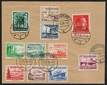 1938 Souvenir cover with full set of Ships stamps