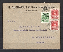 International Letter to Germany, Franking with Romanov Issue Stamps