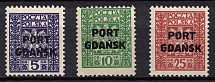 1929-30 Port Gdansk, Poland (Mi. 20 - 22, Full Set, CV $20)