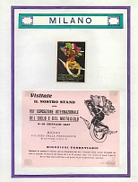 1927 International Exhibition of Bicycles and Motorcycles in Milan, Italy, Stock of Cinderellas, Non-Postal Stamps, Labels, Advertising, Charity, Propaganda (#661)