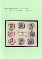 1936 Summer Olympics (Olympiad) in Berlin, Third Reich, Cover with Commemorative Postmarks