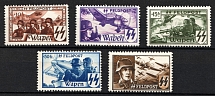 Belgian Flemish Legion, Germany (Unissued Stamps, Mi. XV - XIX, CV $780, MNH)