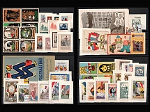 France, Germany, Europe, Stock of Cinderellas, Non-Postal Stamps, Labels, Advertising, Charity, Propaganda (#171)