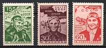1939 The First Non Stop Flight From Moscow to the Far East, Soviet Union, USSR (Full Set, MNH)