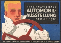 1933 International Automobile Exhibition, Berlin, Germany, Stock of Rare Cinderellas, Non-postal Stamps, Labels, Advertising, Charity, Propaganda, Mini Poster
