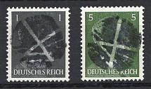 Hitler Overprints, Local Mail, Soviet Russian Zone of Occupation, Germany (MNH)